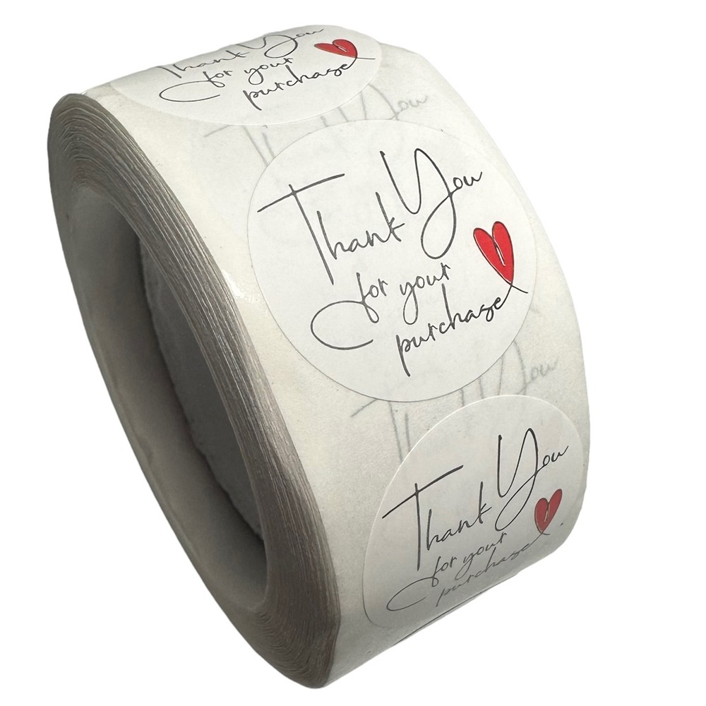 M2 Stickers 1" Thank You For Your Purchase 500ct Labels